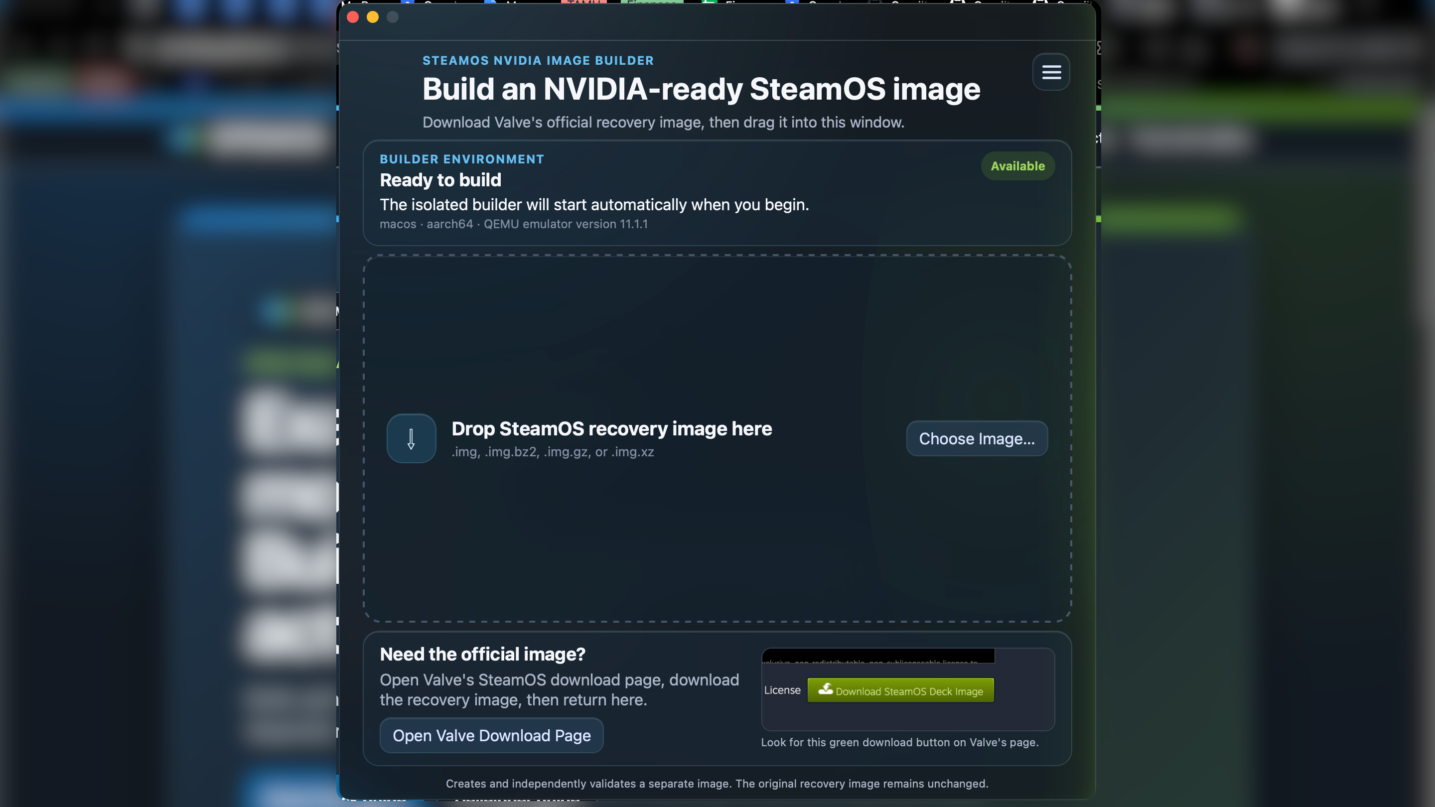 OPEMOS.EXE main recovery-image workflow